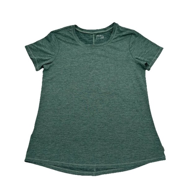 Eddie Bauer Running Shirt Green woman’s Medium Athletic Wear, Dri fit - Picture 1 of 7